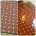 before after buffing Professional tile restoration by Hillhead Floor Restoration