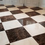 checkered floor Professional travertine and terrazzo restoration Hillhead Floor Restoration