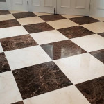 checkered floor Professional travertine and terrazzo restoration Hillhead Floor Restoration